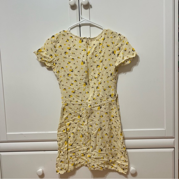 Pacsun Yellow and White Floral Tie Dress - Picture 2 of 3